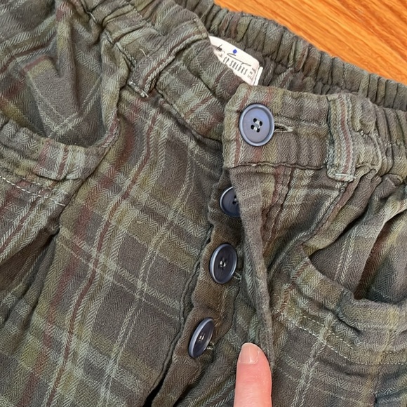 Free People CP Shades Plaid Trousers Millstone Size small NWT - Picture 7 of 12